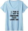 Womens Awesome Printer Funny Occupation V Neck