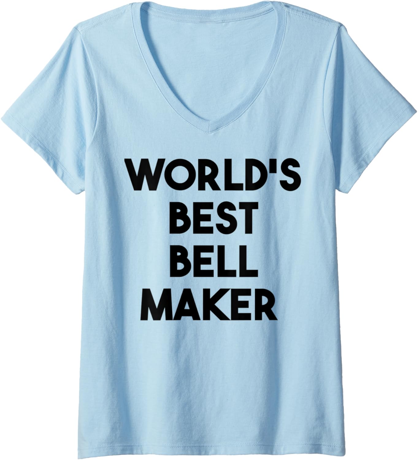 Womens World's Best Bell Maker V-Neck