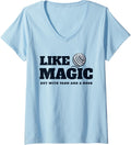 Womens Crocheting: it\u2019s like magic, but with yarn and a hook. V-Neck