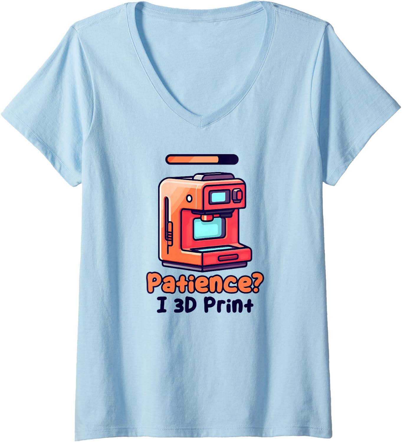 Patience I 3D Print Design 3D Printing V Neck