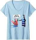 Womens Painter Varnish Printer Designer Fun V Neck