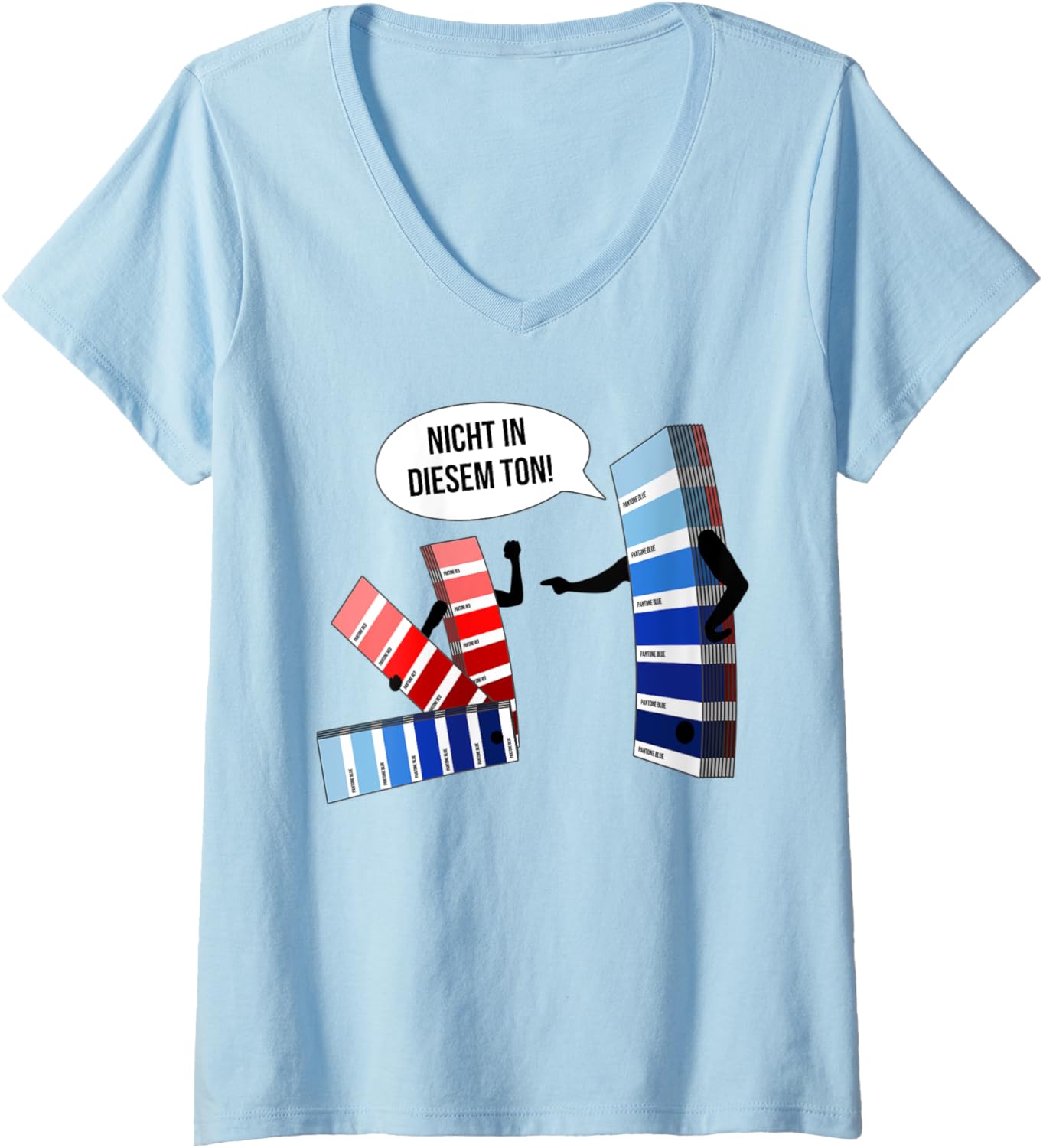 Womens Painter Varnish Printer Designer Fun V Neck