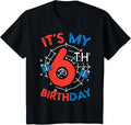 Kids It's My 6th Birthday Spider Web 6 Year Old Birthday Boys Kids Design 74