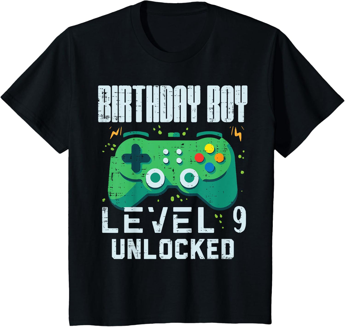 Kids Birthday Boy Level 9 Unlocked Gamer Controller 9th Birthday Boys Design 91