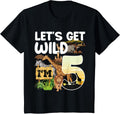 5 Year Old Zoo Birthday Safari Jungle Animal 5th Birthday Design 124