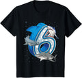 Kids 6th Birthday Boys Shark 6 years Old Ocean Shark Birthday Design 16