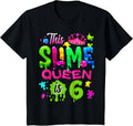 Kids 6 Years Old Birthday Party 6th Birthday This Slime Queen is 6 Design 387