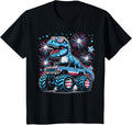 Kids 4Th Of July Dino Monster Truck Trex Boys Kids Toddler