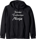 Printer Technician Tshirt Job Occupation Funny Work Title Zip Hoodie