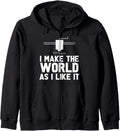 3D Printer T Shirts Men Zip Hoodie