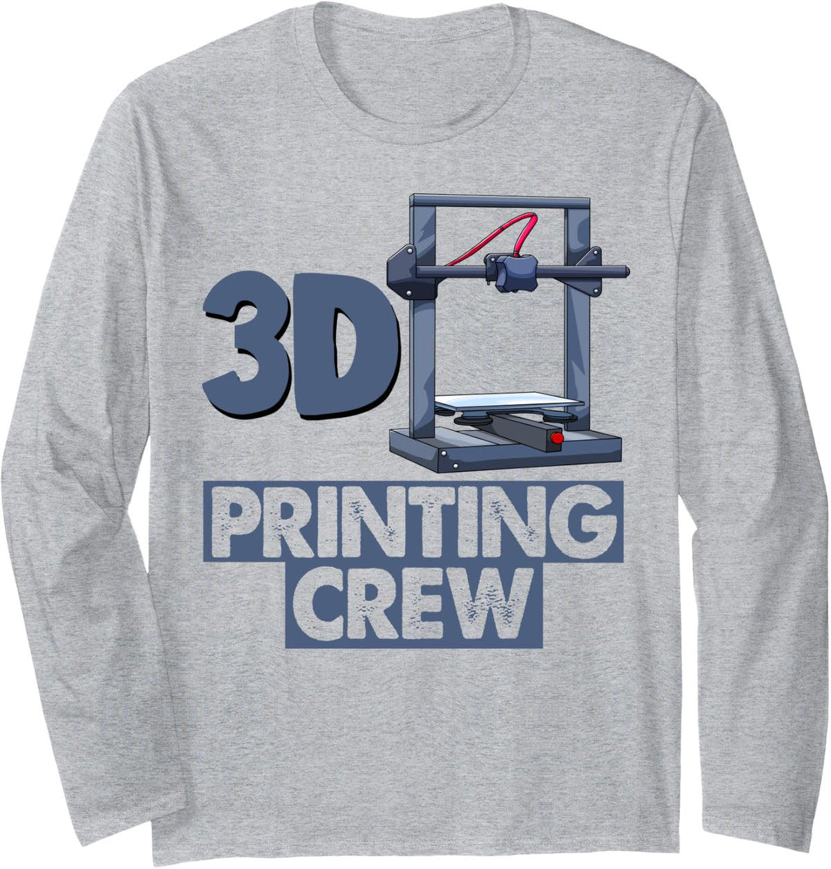 3 Dimentional Printing Crew Funny Women 3D Printing Love Long Sleeve