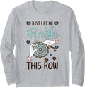 Funny Crochet Knitting Yarn Lovers Long Sleeve