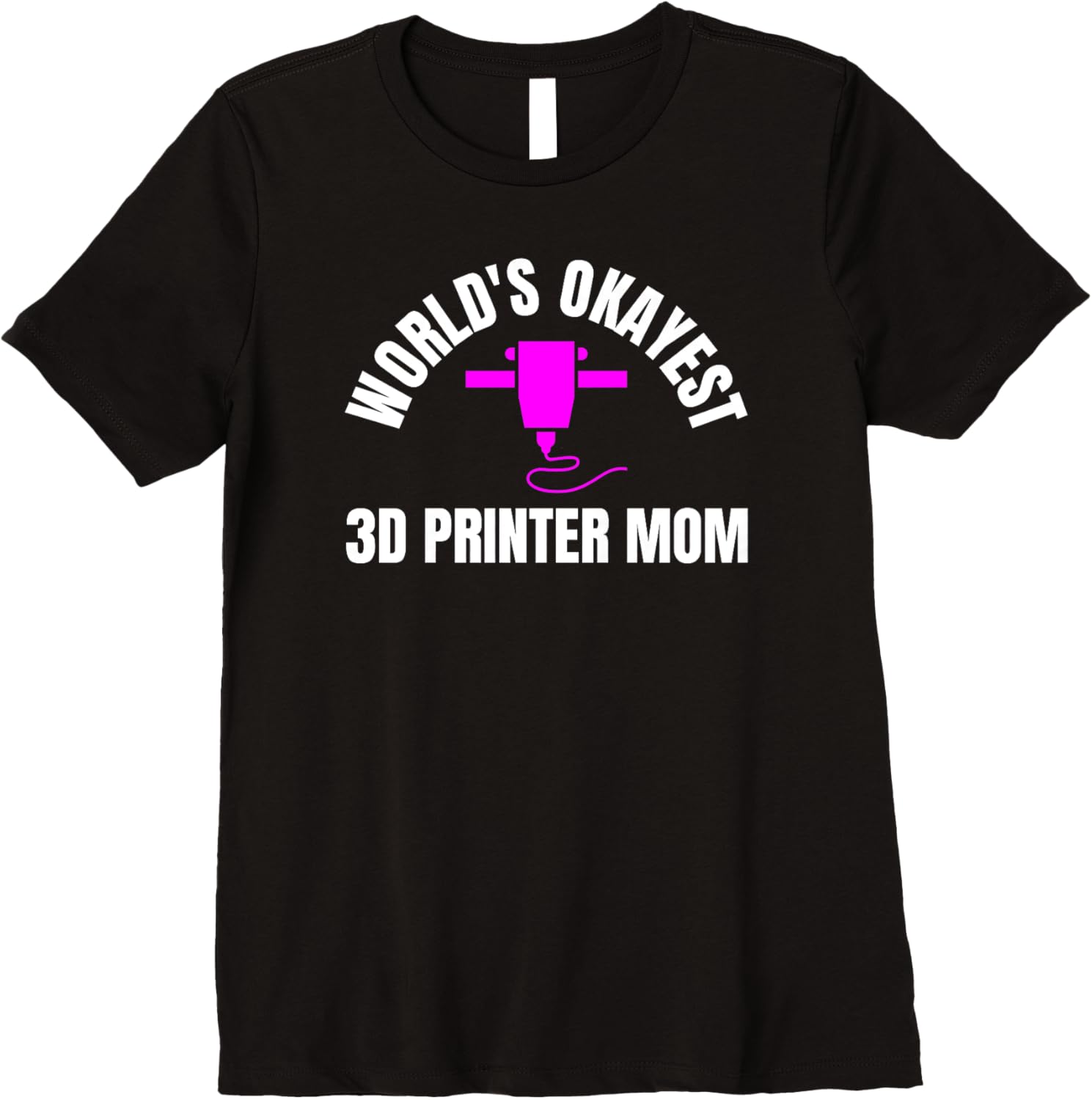 Womens Worlds Okayest 3D Printer Mom Printing Mothers Day Premium