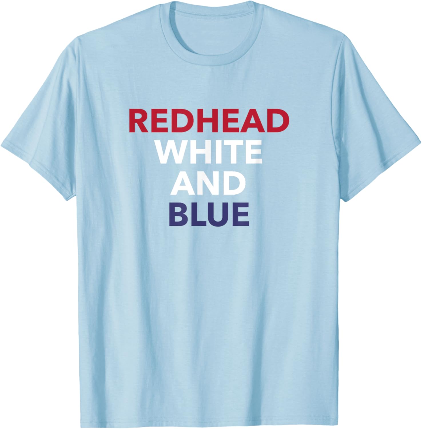 4Th Of July Patriotic Usa Redhead White And Blue