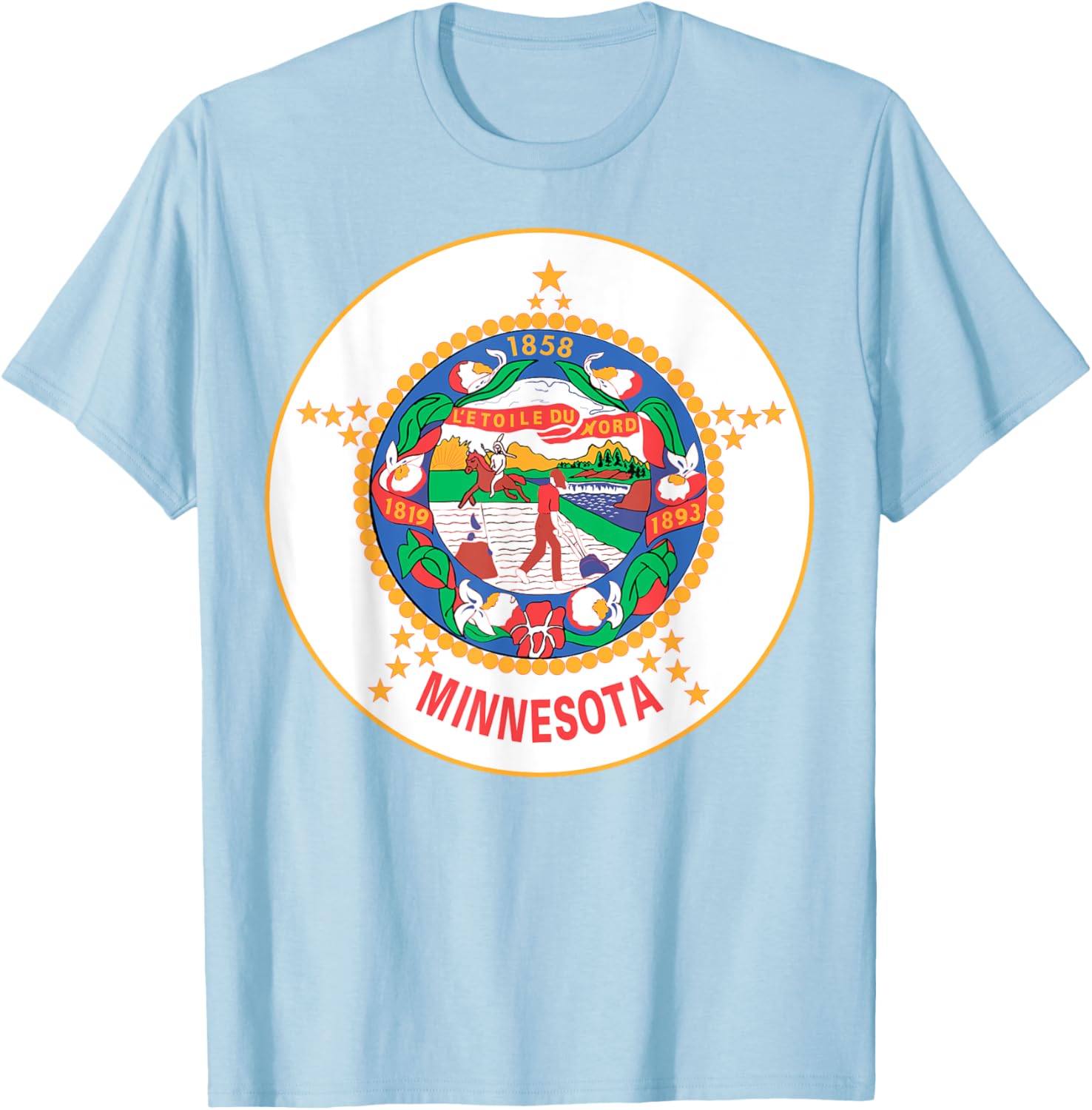 Minnesota Mn State Flag Usa T Shirt