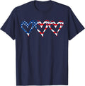Usa Flag Patriotic American Hearts Armed Forces 4Th Of July