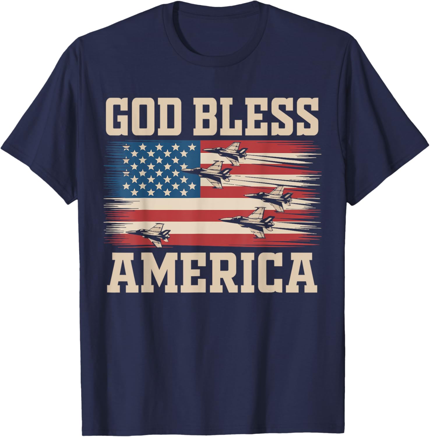Toddler God Bless America Usa Patriotic Fighter Jet 4Th July