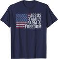 Jesus Family Farm Freedom Patriotic Christian Farmer Usa