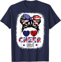 Cheer Girl American Flag Cheerleader 4Th July Teen Patriotic