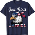 Men God Bless America 4Th July Boy Toddler Eagle Usa Flag