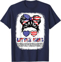 Girl Little Miss Independent 4Th July Usa Flag Patriotic