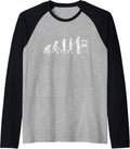 Evolution Of 3D Printer Raglan Baseball Tee