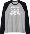 Future Color Printer Operator Raglan Baseball Tee