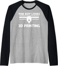 Cool 3D Printing Boys Kids 3D Printer Lovers Print Geeks Raglan Baseball