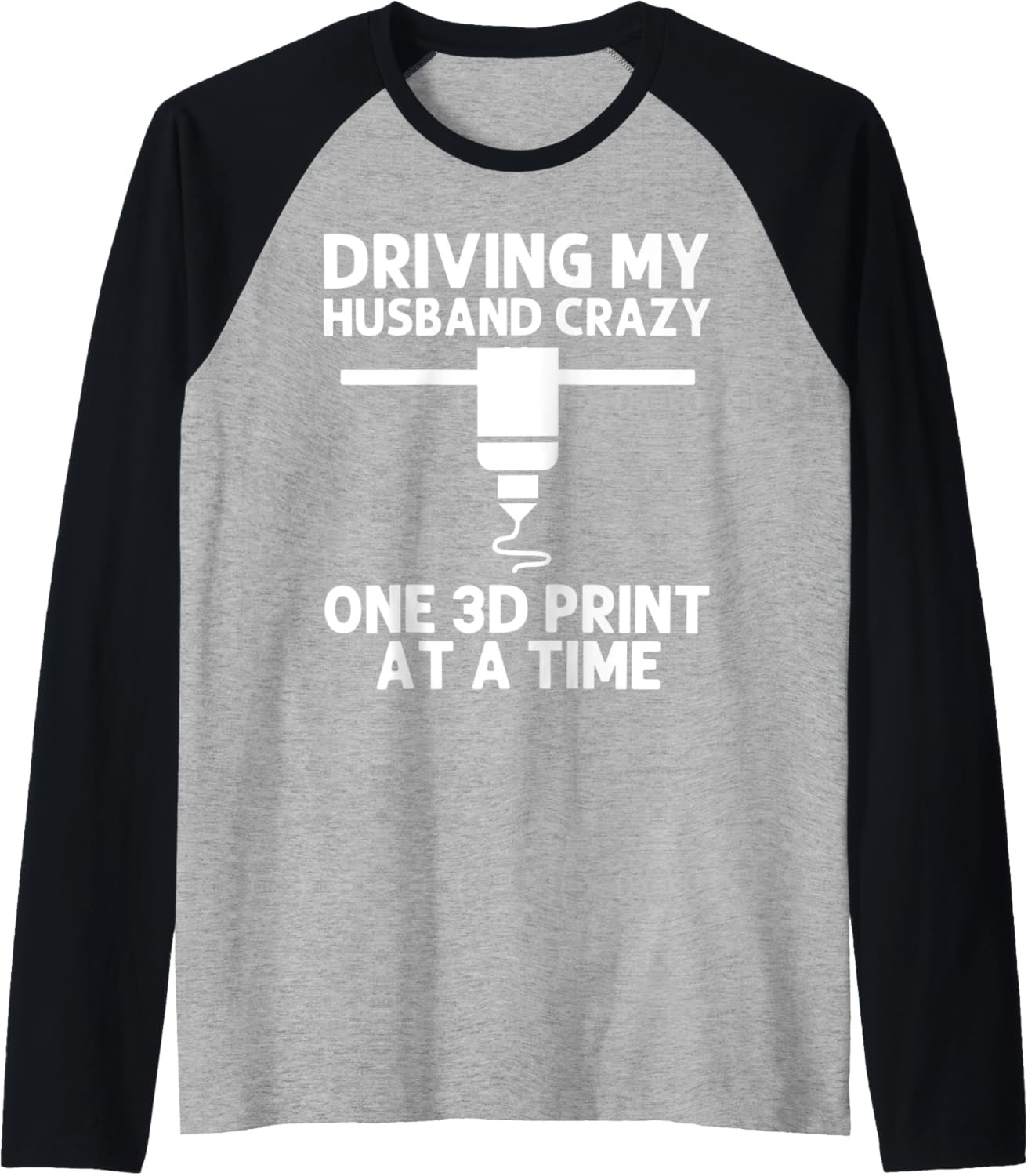 Funny 3D Printing Designs Women Mom 3D Printer Enthusiasts Raglan Baseball Tee