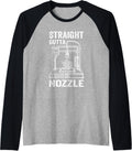 Straight Outta Nozzle 3D Printing 3D Printer Raglan Baseball Tee