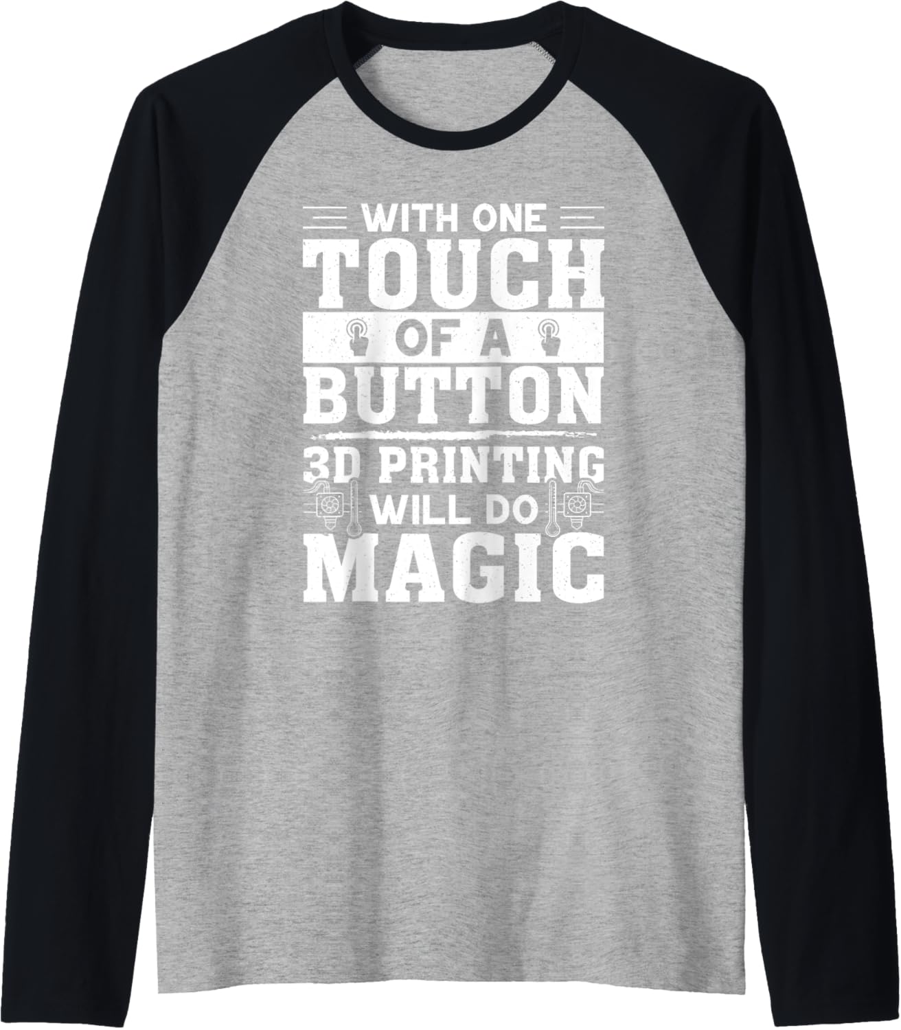 A Magic In One Touch 3D Printing Design 3D Printer Raglan Baseball