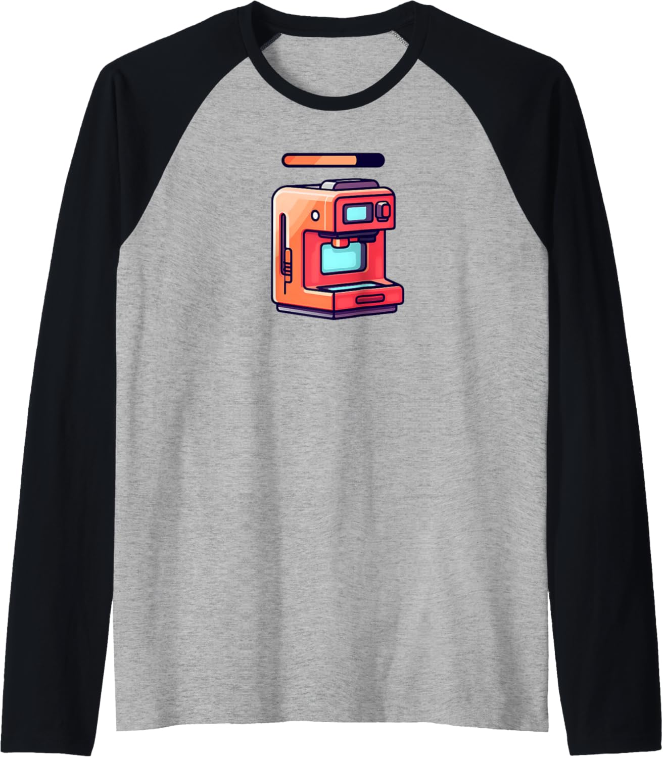 Futuristic 3D Printer Design 3D Printing Raglan Baseball Tee