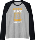 Design Slice Print Repeat 3D Printer 3D Printing Raglan Baseball Tee