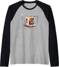Printer With Surgery Tools Design 3D Printing Raglan Baseball Tee