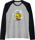 Multipurpose Copy Printer Paper Cute Logo Character Raglan Baseball Tee