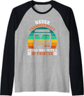 Nerd Never Underestimate A Man With 3D Printer Raglan Baseball Tee