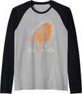 Proud Native American Job Screen Printer Raglan Baseball Tee