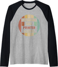 Husband Dad Printer Legend Vintage Fathers Day Raglan Baseball Tee