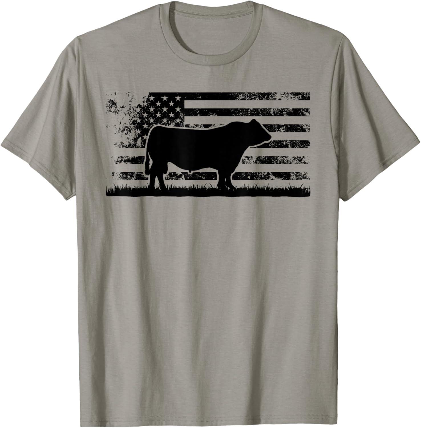 Usa American Flag America Cow Black Angus Rancher