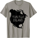 Turtle Island T Shirt Anishinaabek North America Graphic Tee