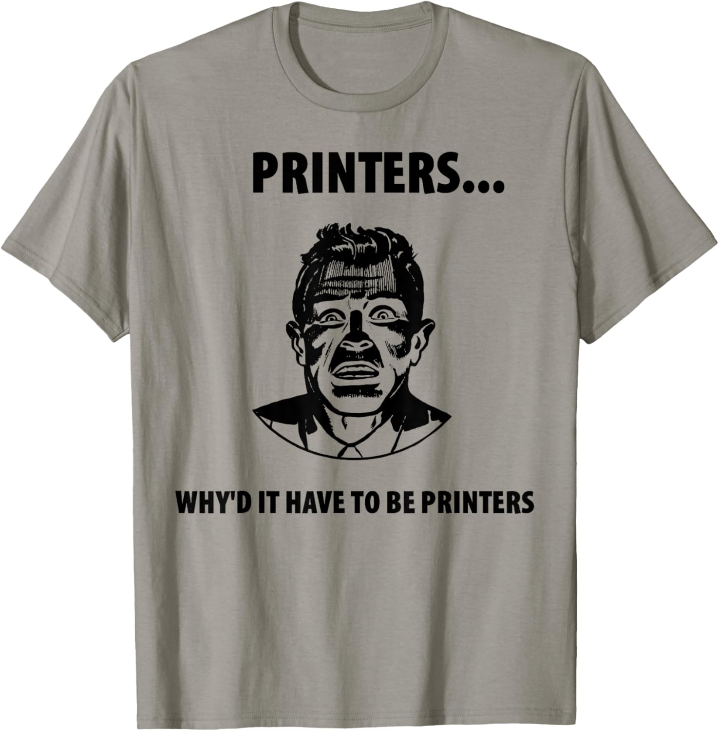 Funny Printer Repair T Shirt Sysadmins Pc Tech Support