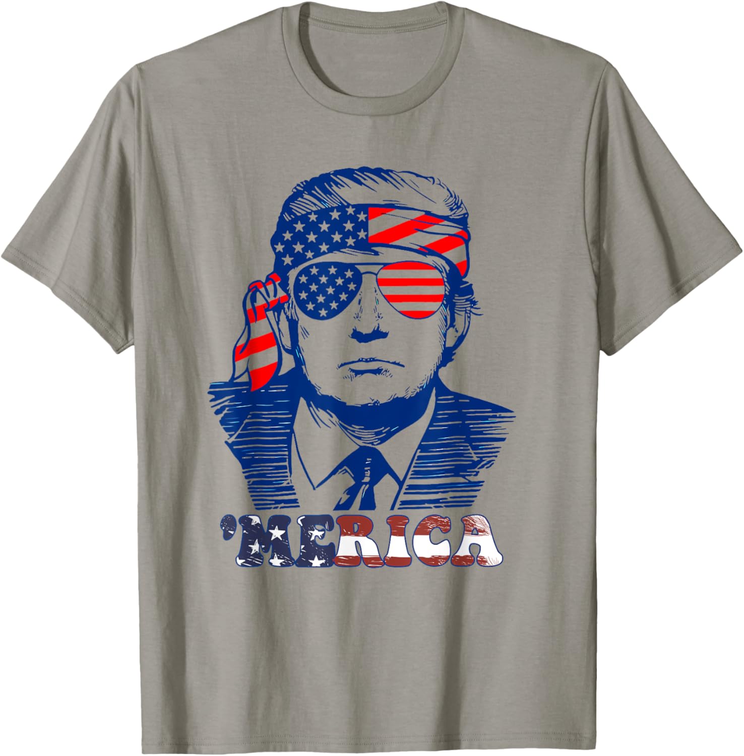 Merica America Happy 4Th Of July Trump American Flag