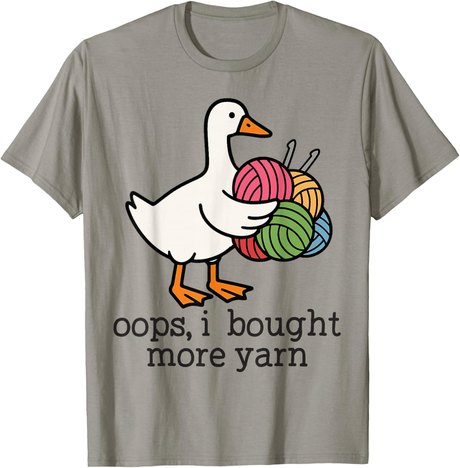 Oops I Bought More Yarn Funny Goose Crochet Knitting Yarn
