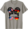 Half American Half German Girl Usa Germany Flag Patriot