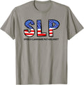 July 4Th Usa Slp American Flag Speech Language Pathologist