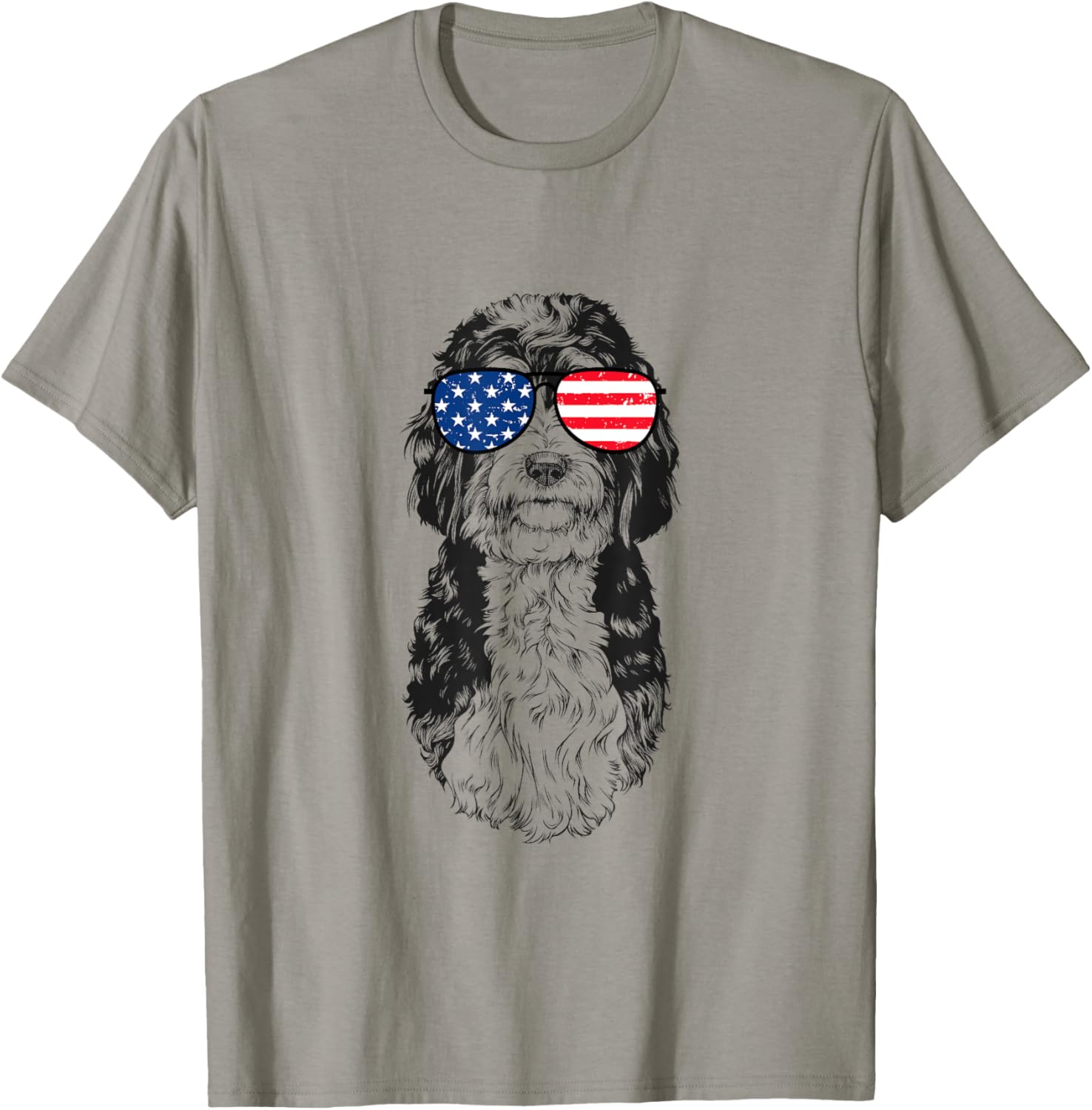 4Th Of July Bernedoodle Doodle Dog Patriotic Usa Sunglasses