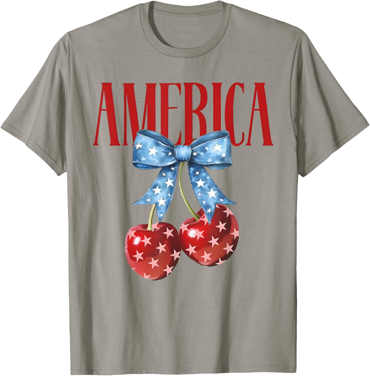 American Cherry Pie Coquette Bow Women Girls Cherries Fruit