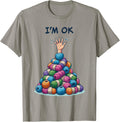 Sewing Girl Knitting Knitter I'm Ok Yarn