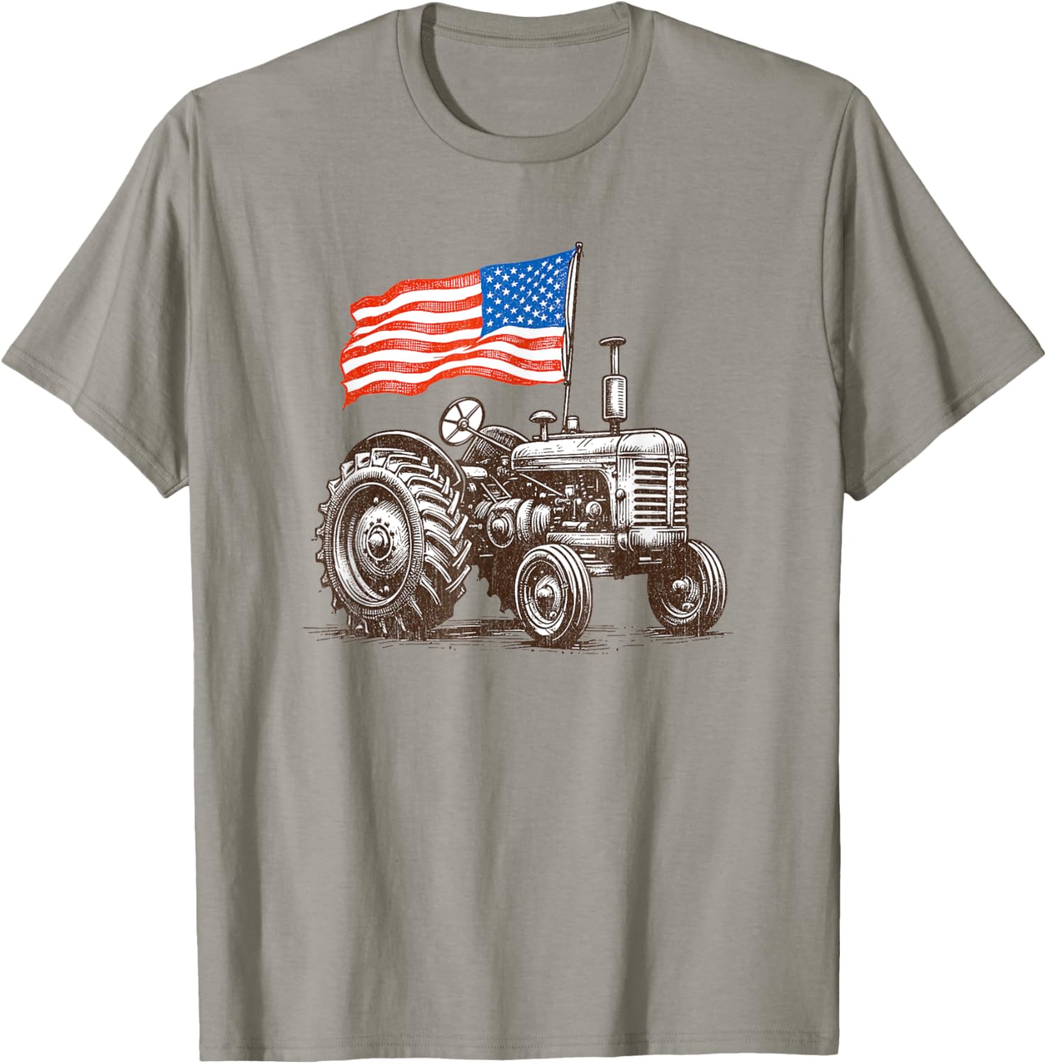 Farm Tractors Usa Flag Patriotic Farming Tractor 4Th Of July