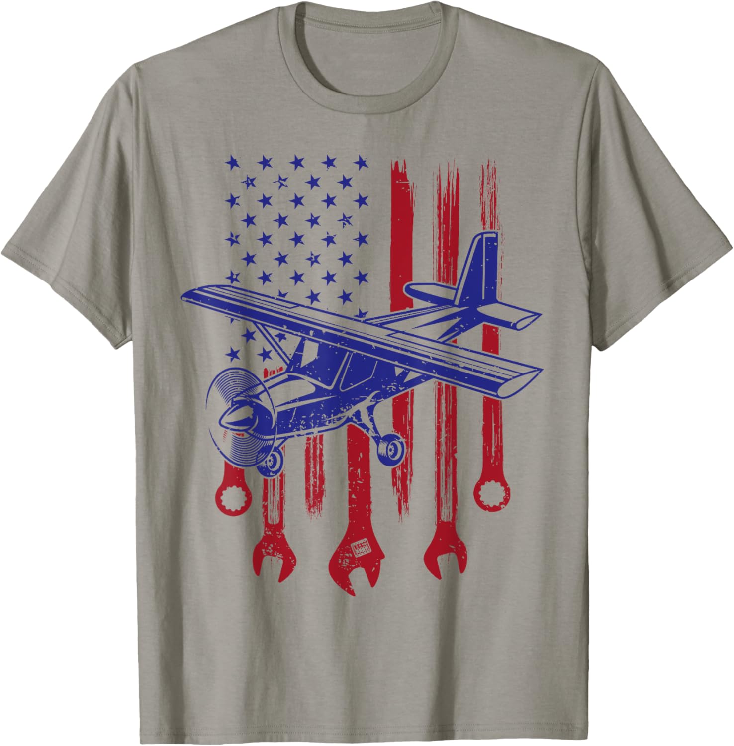 Aircraft Mechanic American Flag Airplane Vintage Gifts Men